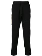 Geym Loose Embroidered Jogging - Black
