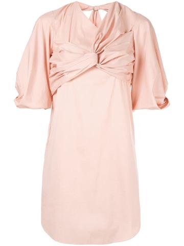 Ports Pure Knot Detailed Mini Dress - Pink