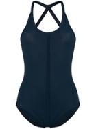 Rick Owens Crisscross Back Swimsuit - Blue