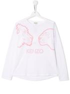Kenzo Kids Tiger And Friends Top - White
