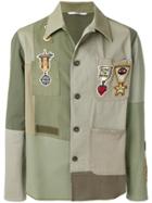 Valentino Military Patchwork Shirt - Green
