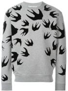 Mcq Alexander Mcqueen Swallow Appliqué Sweatshirt