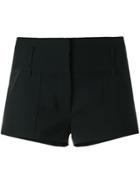 Saint Laurent Ribbon Trimmed Short Shorts - Black