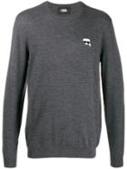 Karl Lagerfeld Karl Patch Jumper - Grey