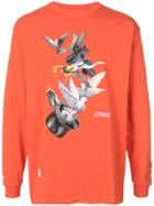 Heron Preston Orange Birds Top
