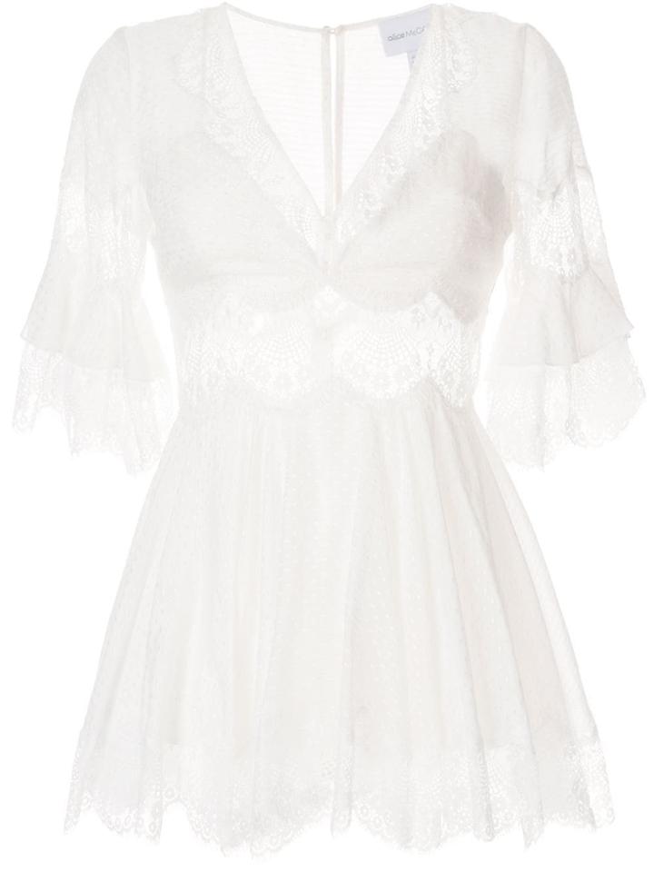 Alice Mccall Divine Sister Lace Playsuit - White