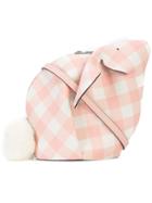 Loewe Mini Gingham Bunny Bag - Pink & Purple