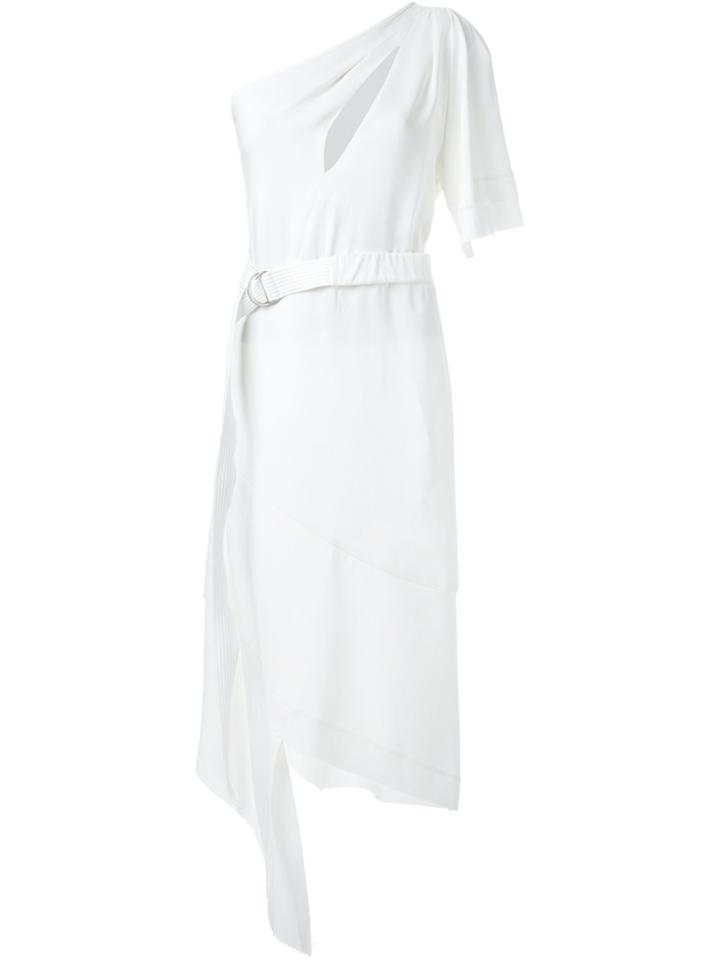 Manning Cartell Belted One Shoulder Dress - White