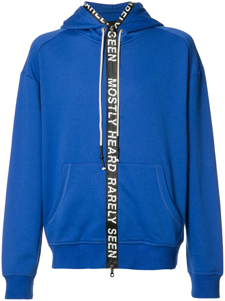 Mostly Heard Rarely Seen Zipped Hoodie - Blue