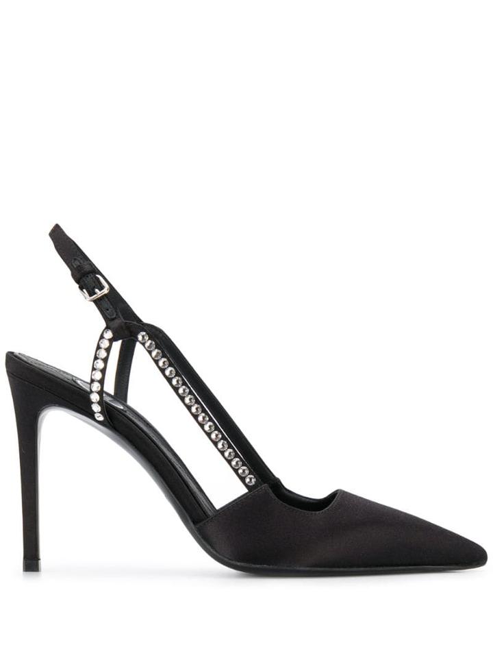 Balmain Strass Embellished Pumps - Black