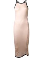 Assin Sheer Ribbed Tank Dress, Women's, Size: Medium, Nude/neutrals, Cashmere/wool