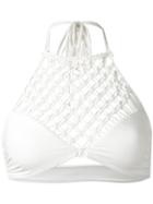 Mikoh 'lanikai' Bikini Top, Women's, Size: Small, White, Nylon/spandex/elastane