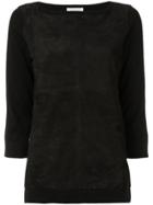 Snobby Sheep Panelled Jumper - Black
