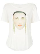 Osklen Tarsila Face Print T-shirt - White