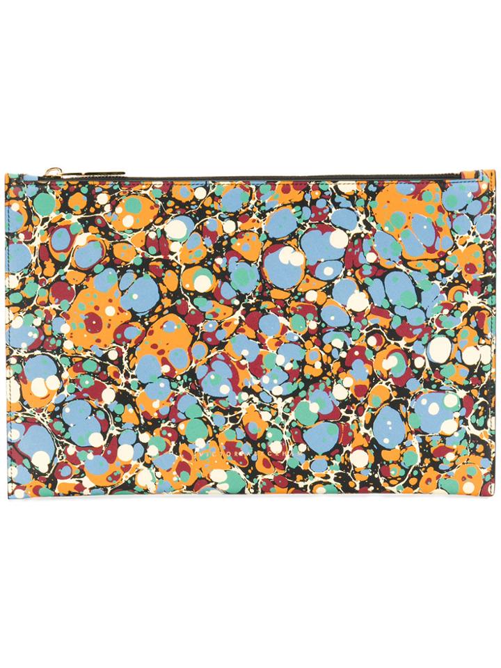 Victoria Beckham Paint Splatter Clutch Bag - Multicolour