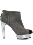 Chanel Pre-owned Platform Booties - Grey