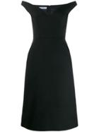 Prada Off-the-shoulder Dress - Black