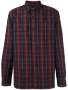 Vince Plaid Shirt, Men's, Size: Medium, Red, Cotton