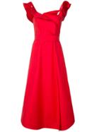 Vika Gazinskaya Ruffled Straps Flared Dress