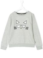 Karl Lagerfeld Kids - Cat Print Sweatshirt - Kids - Cotton/polyester - 14 Yrs, Grey