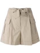 Boutique Moschino Cargo Pocket Shorts, Women's, Size: 44, Nude/neutrals, Cotton/other Fibres