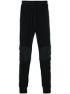 Lost & Found Rooms - Patch Knee Sweatpants - Men - Cotton/polyester - L, Black, Cotton/polyester
