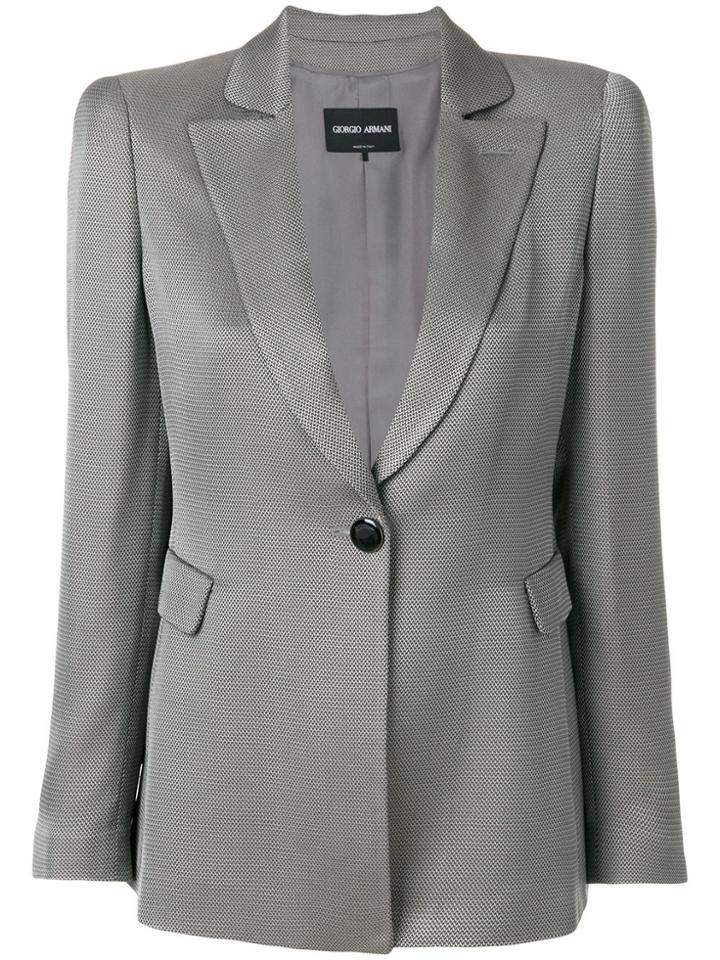 Giorgio Armani Jacquard Blazer - Grey