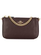 Coach Chain-embellished Clutch - Purple