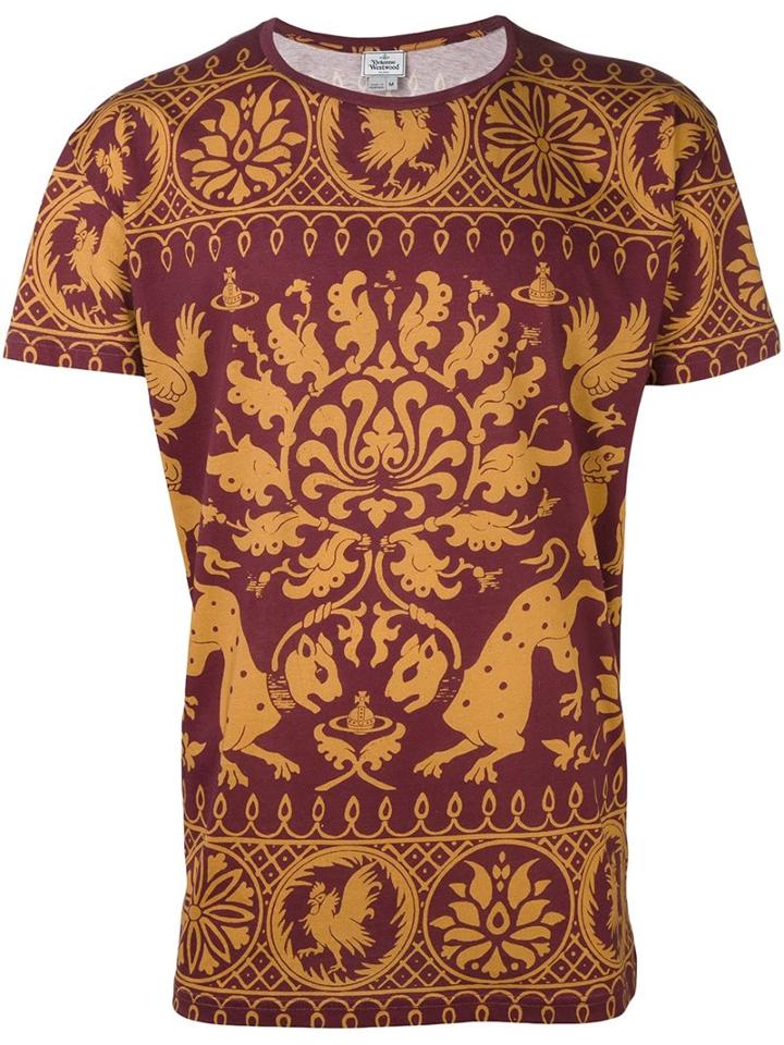 Vivienne Westwood Man Slim-fit T-shirt, Men's, Size: Xl, Yellow/orange, Cotton