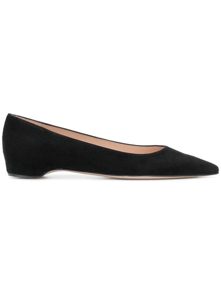 Stuart Weitzman Tippi Ballerina Flats - Black