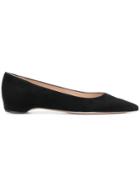 Stuart Weitzman Tippi Ballerina Flats - Black