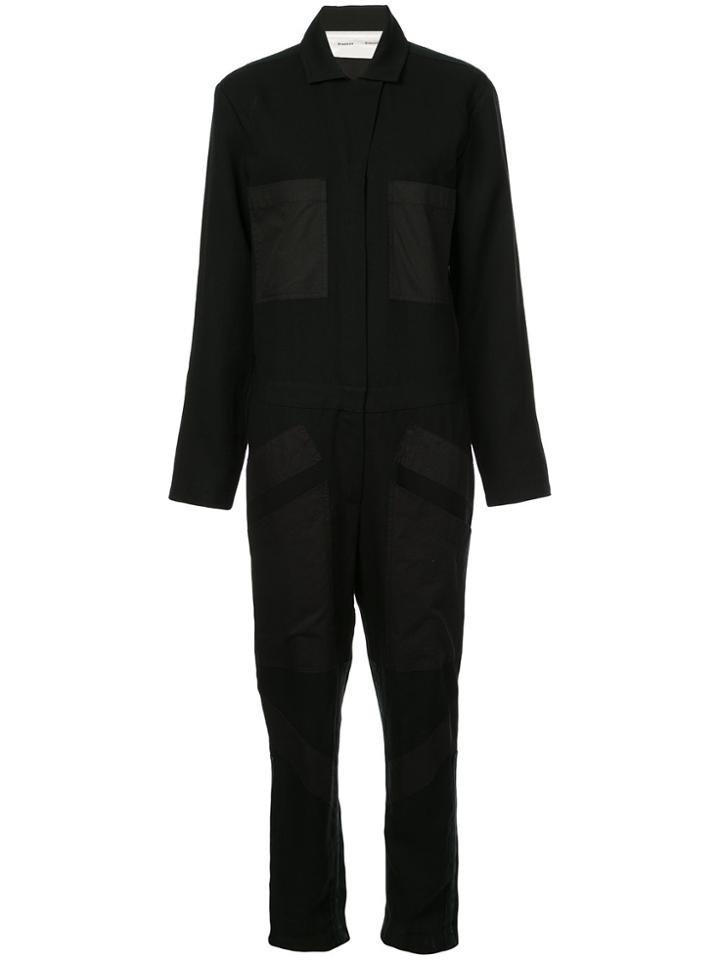Proenza Schouler Pswl Paneled Jumpsuit - Black