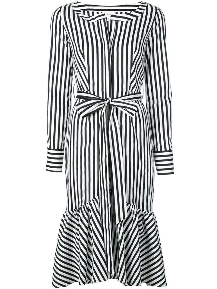 Milly Striped Shirt Dress - White