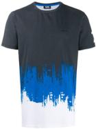 Karl Lagerfeld Brush Stroke Print T-shirt - Blue