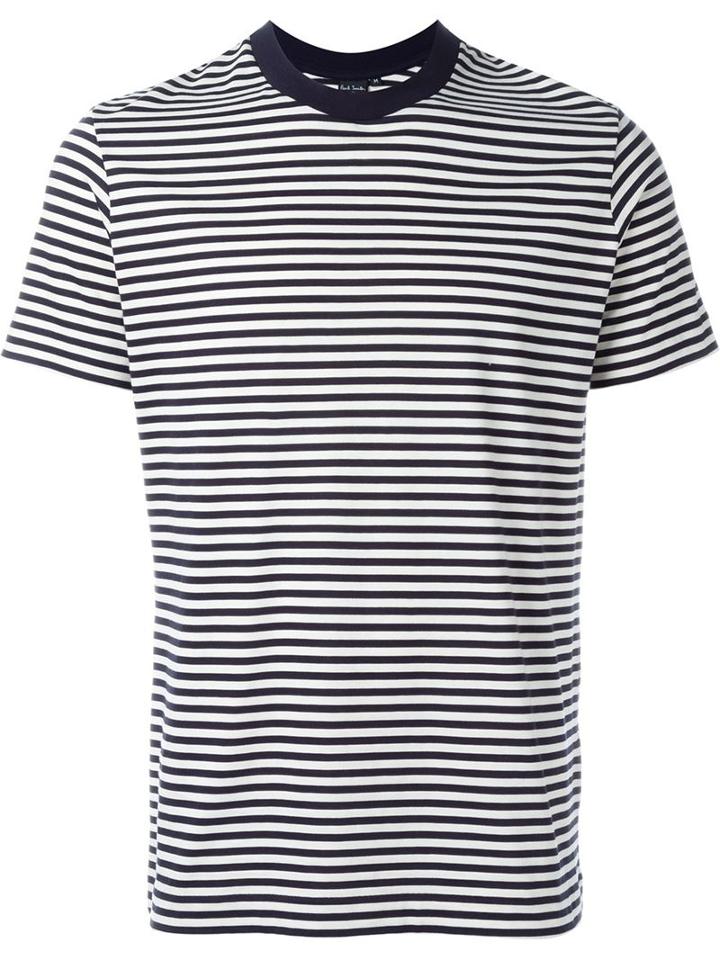 Ps Paul Smith Striped T-shirt, Men's, Size: L, Nude/neutrals, Cotton