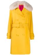 Blumarine Double-breasted Coat - Yellow