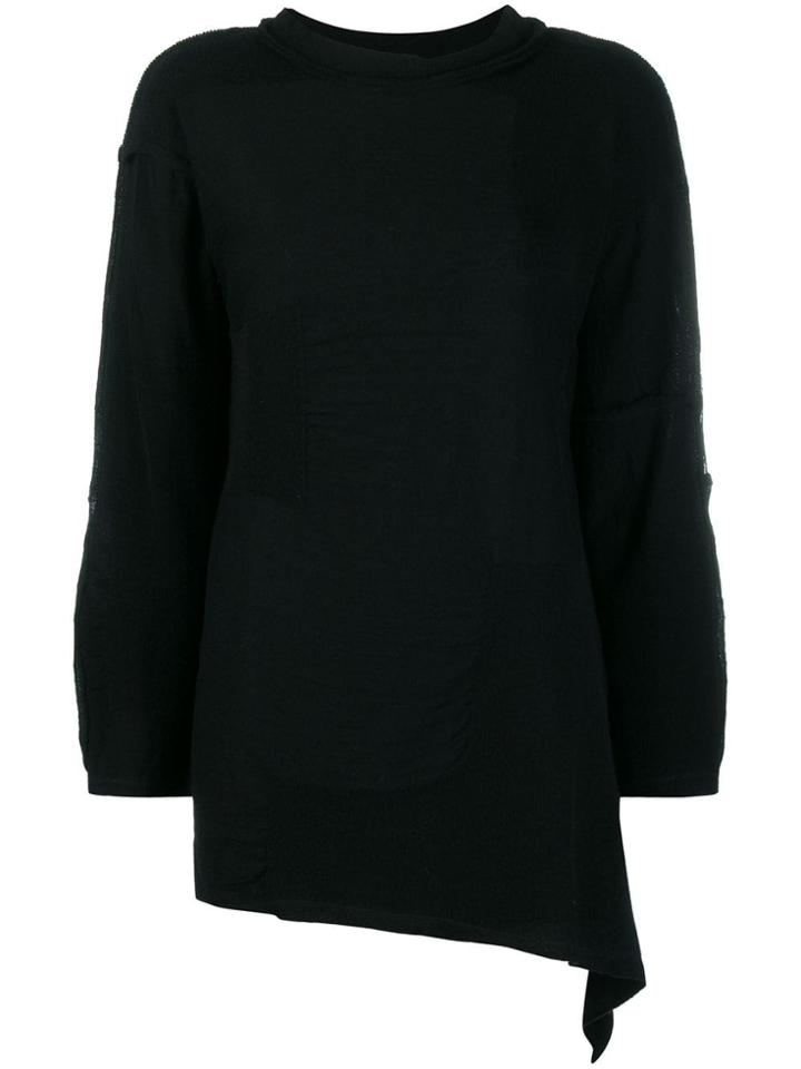 Yohji Yamamoto Exposed Seam Jumper - Black