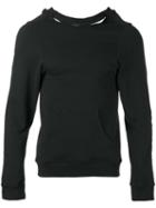 Dust Split-open Back Sweatshirt, Adult Unisex, Size: Xl, Black, Cotton