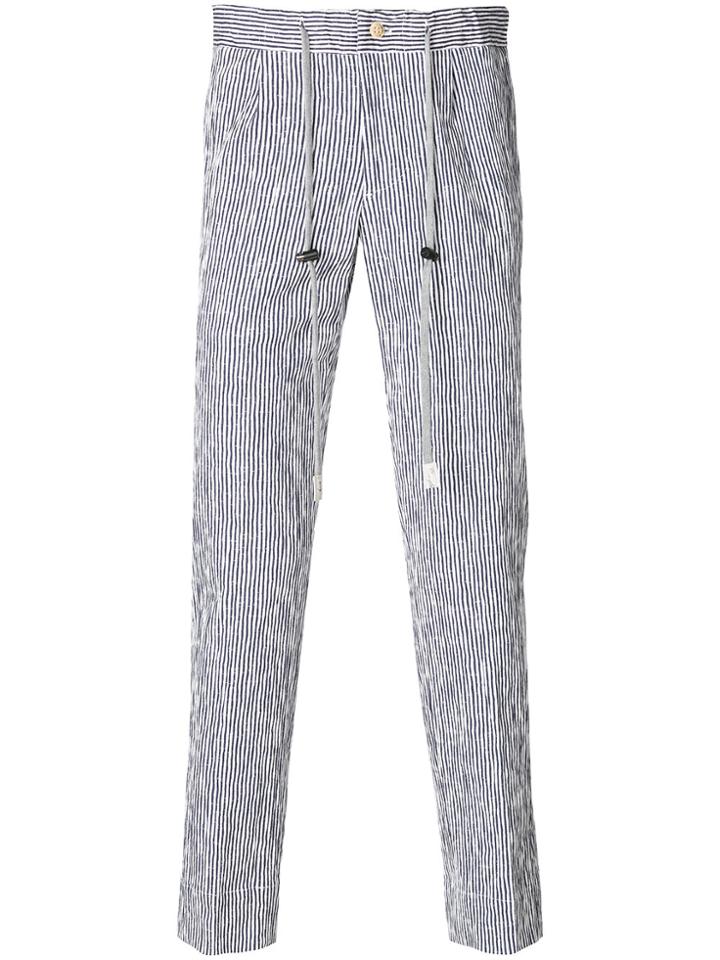Entre Amis Cropped Style Trousers - Blue