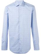 Etro Printed Shirt, Men's, Size: 39, Blue, Cotton