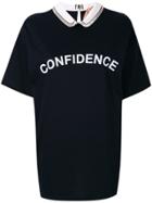 No21 Confidence Print T-shirt - Blue