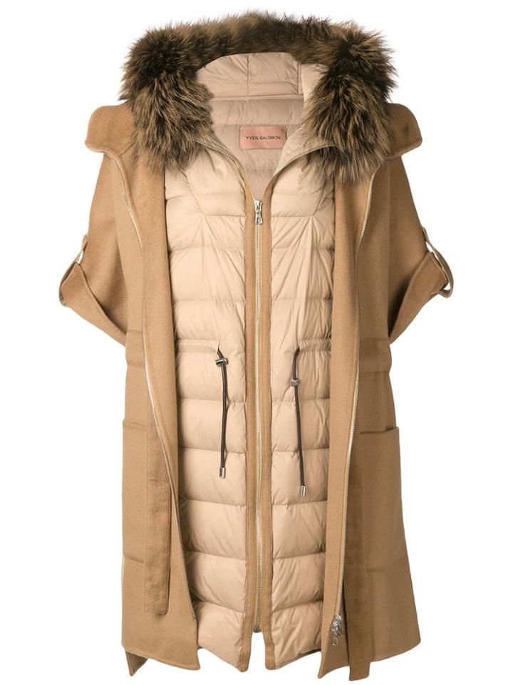 Yves Salomon Layered Gilet - Nude & Neutrals