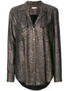 Equipment Patterned Blouse - Brown