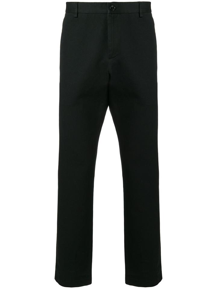 Gucci Logo Stitched Tailored Trousers - Black