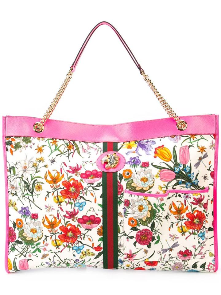 Gucci Rajah Maxi Tote - Pink