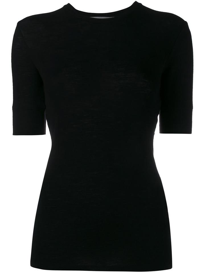 Vince Slim Fit T-shirt, Women's, Size: Xs, Black, Wool