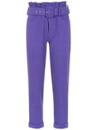 Framed Superb Cropped Trousers - Purple