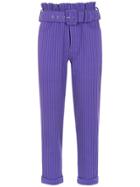 Framed Superb Cropped Trousers - Purple