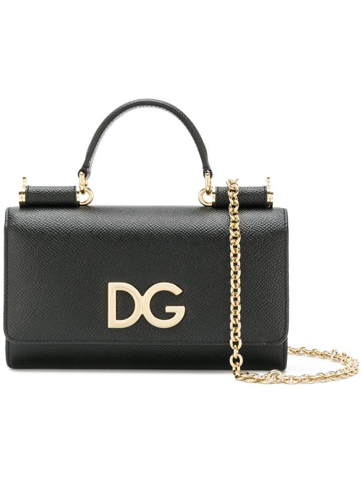 Dolce & Gabbana Mini Von Wallet Crossbody Bag - Black