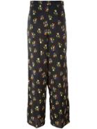 Ports 1961 Paint Print Wide-leg Trousers